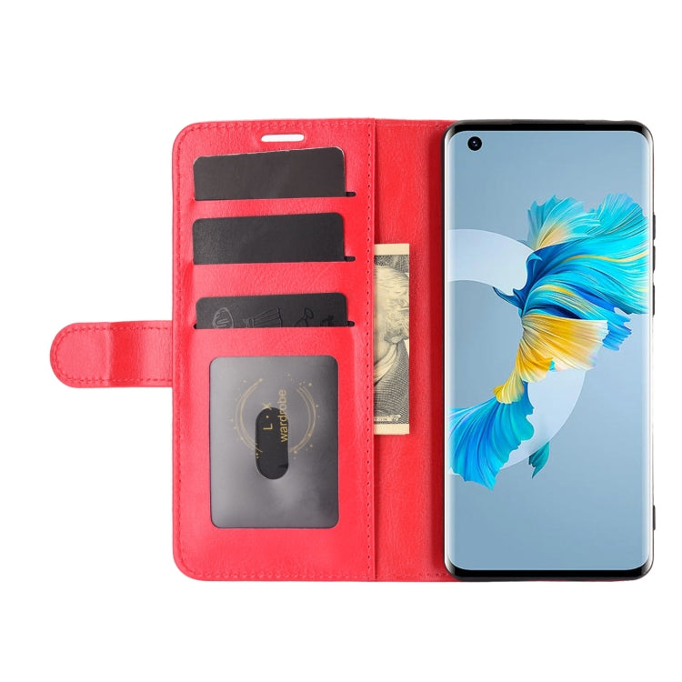 For Huawei Mate 40 R64 Texture Single Horizontal Flip Protective Case with Holder & Card Slots & Wallet& Photo Frame