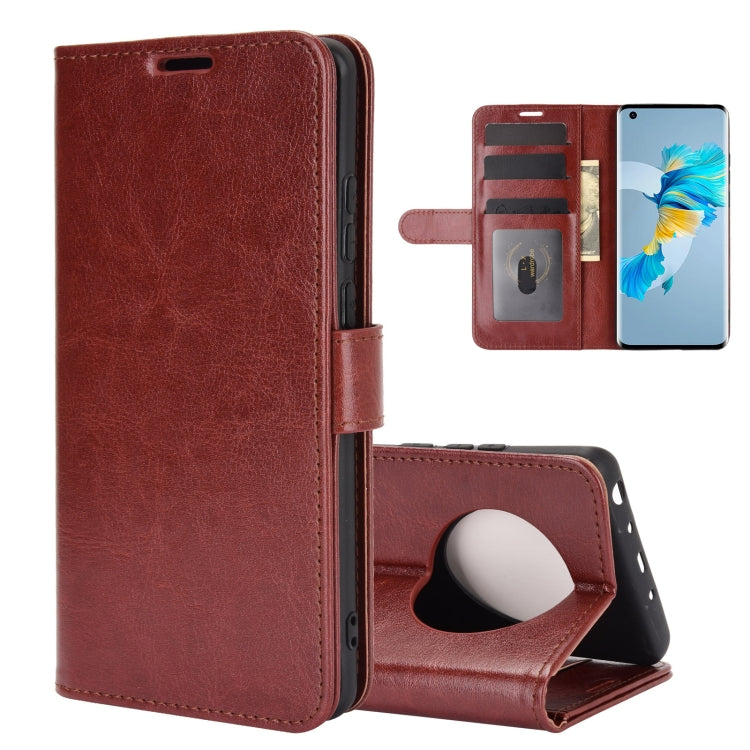For Huawei Mate 40 R64 Texture Single Horizontal Flip Protective Case with Holder & Card Slots & Wallet& Photo Frame