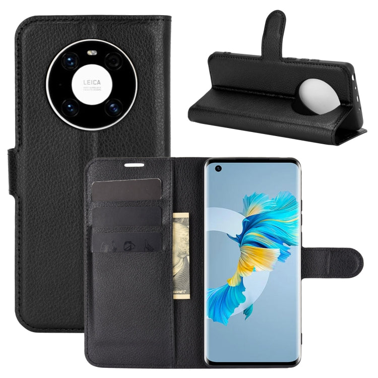 For Huawei Mate 40 Litchi Texture Horizontal Flip Protective Case with Holder & Card Slots & Wallet
