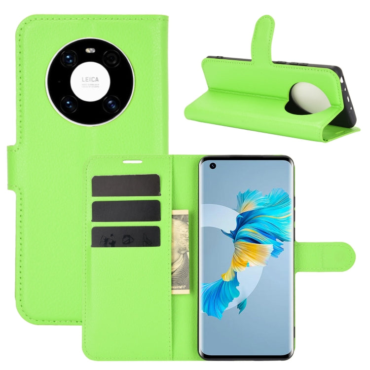 For Huawei Mate 40 Litchi Texture Horizontal Flip Protective Case with Holder & Card Slots & Wallet
