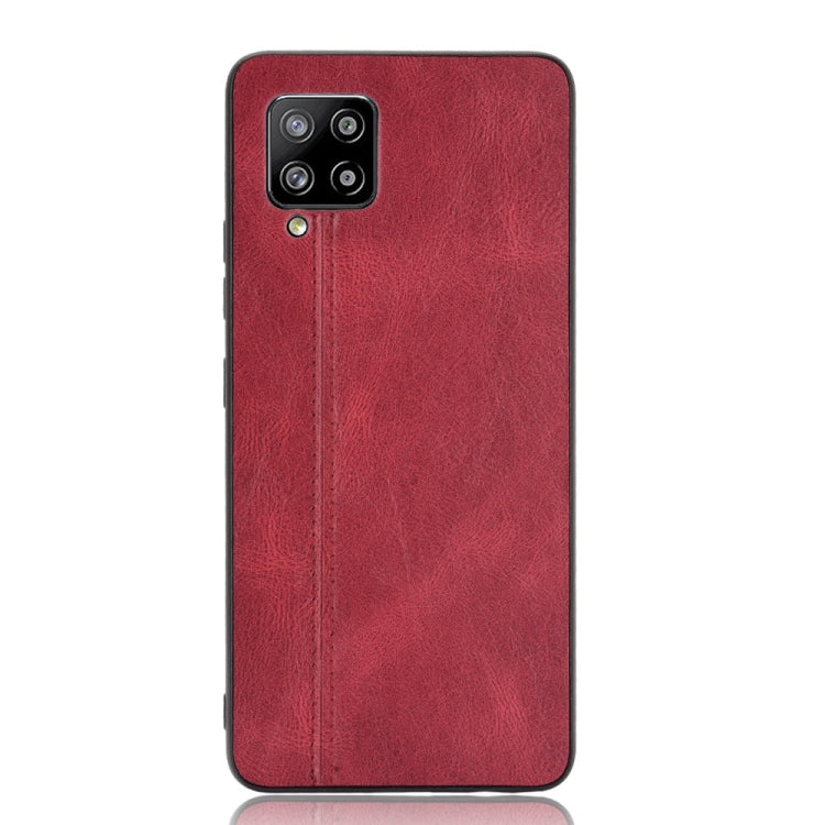 For Samsung Galaxy A42 5G Shockproof Sewing Cow Pattern Skin PC + PU + TPU Case