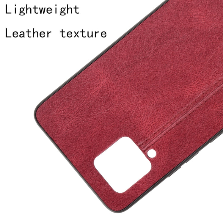 For Samsung Galaxy A42 5G Shockproof Sewing Cow Pattern Skin PC + PU + TPU Case
