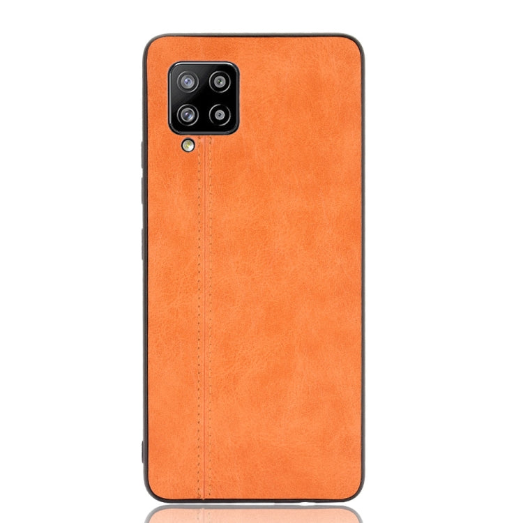 For Samsung Galaxy A42 5G Shockproof Sewing Cow Pattern Skin PC + PU + TPU Case