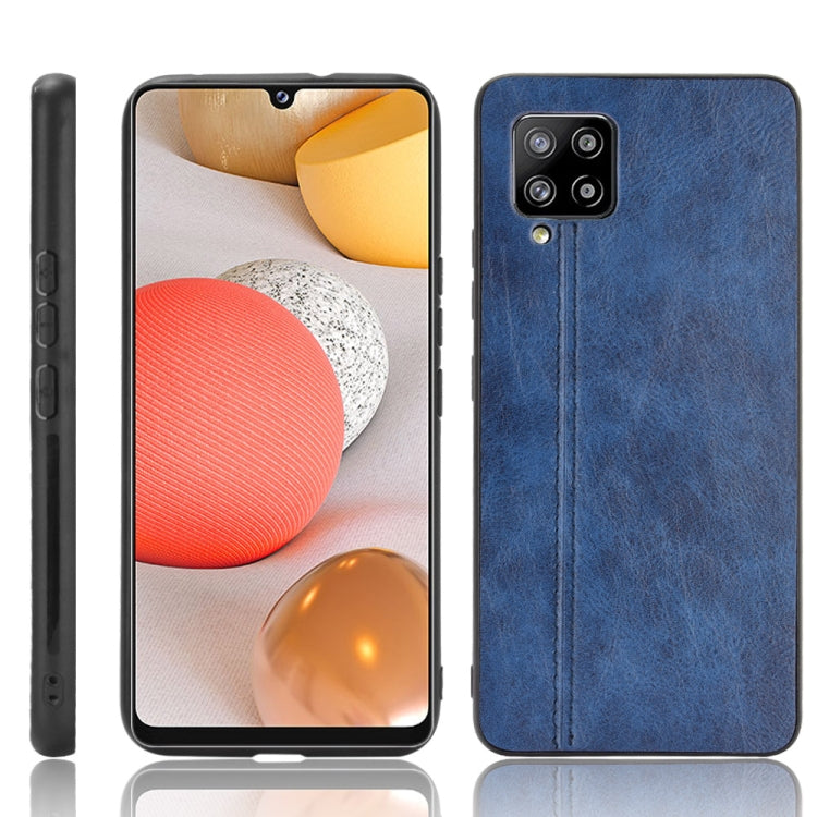 For Samsung Galaxy A42 5G Shockproof Sewing Cow Pattern Skin PC + PU + TPU Case