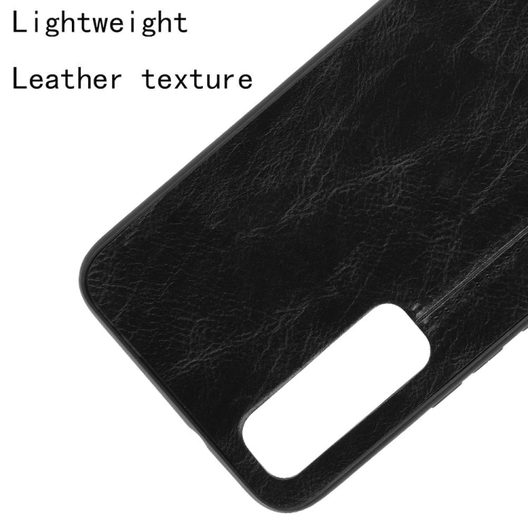 For vivo Y73s/S7e Shockproof Sewing Cow Pattern Skin PC + PU + TPU Case