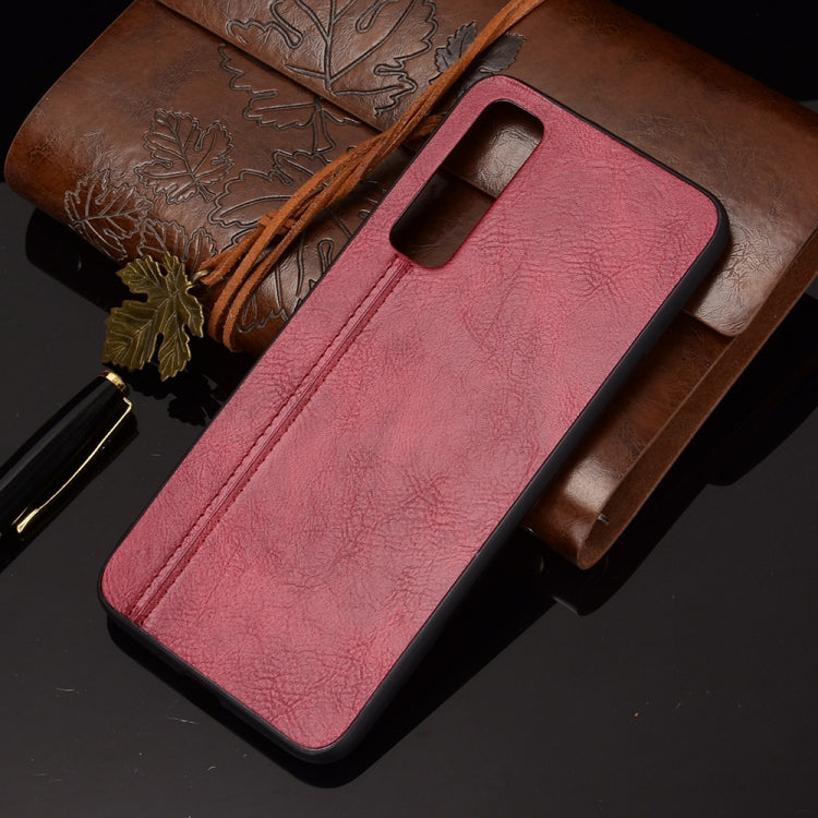 For vivo Y73s/S7e Shockproof Sewing Cow Pattern Skin PC + PU + TPU Case