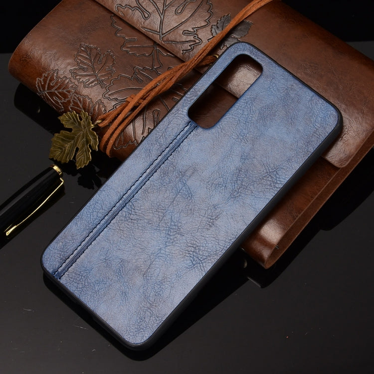 For vivo Y73s/S7e Shockproof Sewing Cow Pattern Skin PC + PU + TPU Case