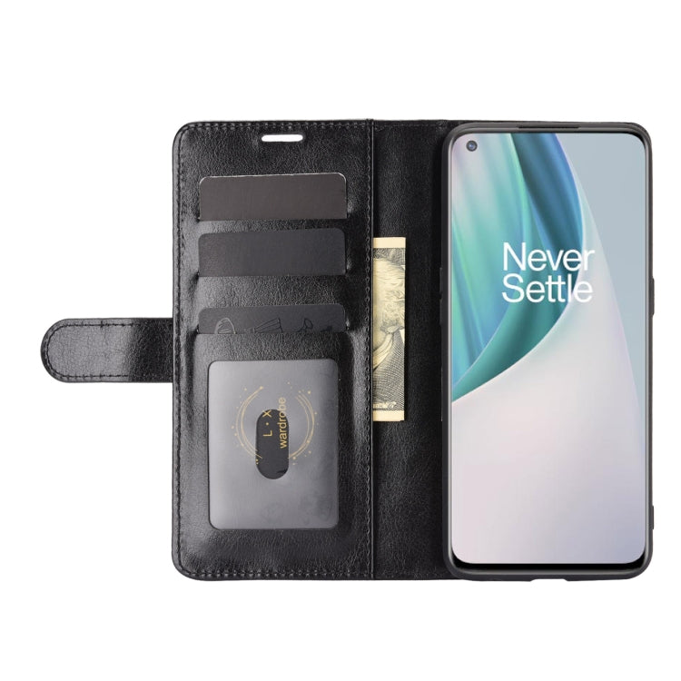 For OnePlus Nord N10 5G R64 Texture Single Horizontal Flip Protective Case with Holder & Card Slots & Wallet& Photo Frame