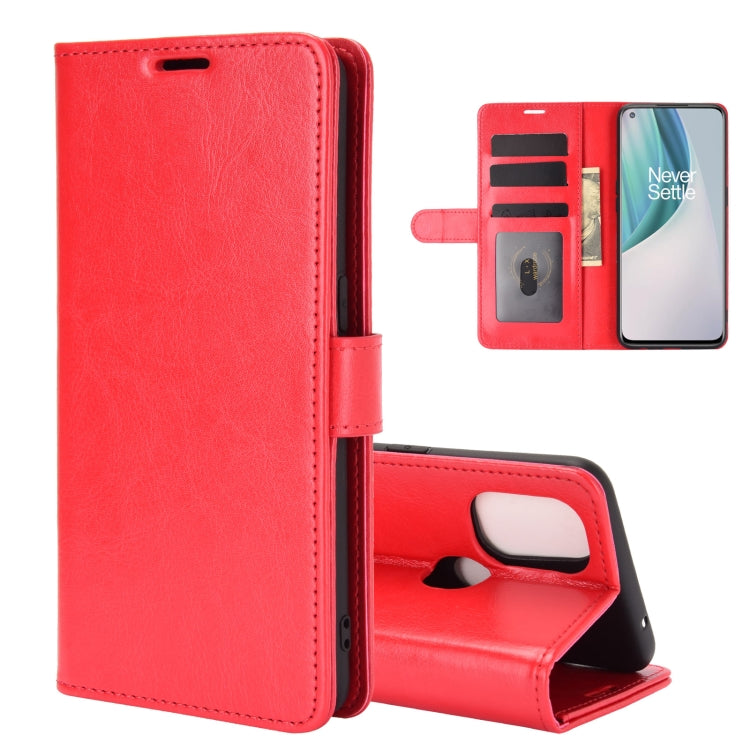 For OnePlus Nord N10 5G R64 Texture Single Horizontal Flip Protective Case with Holder & Card Slots & Wallet& Photo Frame