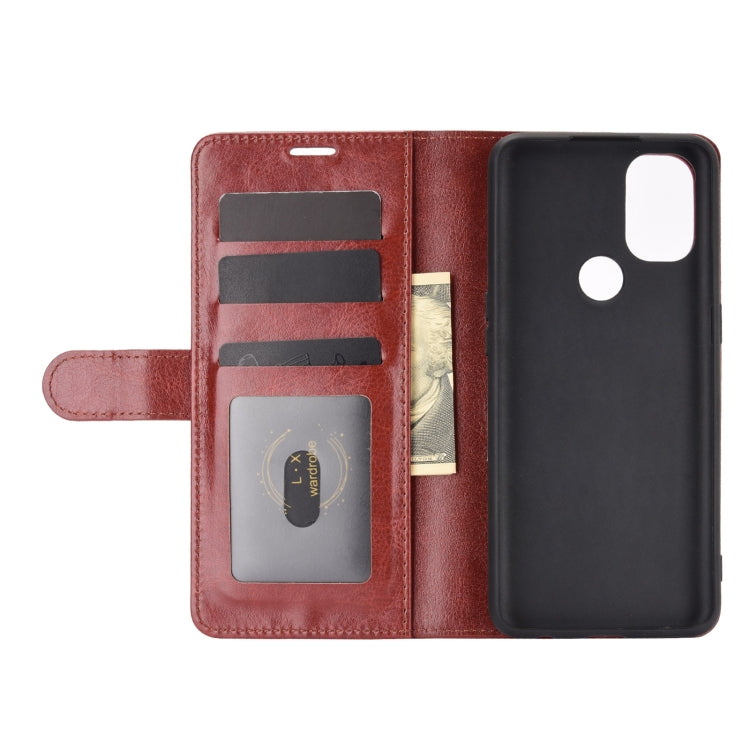 For OnePlus Nord N10 5G R64 Texture Single Horizontal Flip Protective Case with Holder & Card Slots & Wallet& Photo Frame