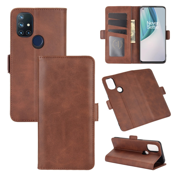 For OnePlus Nord N10 5G Dual-side Magnetic Buckle Horizontal Flip Leather Case with Holder & Card Slots & Wallet