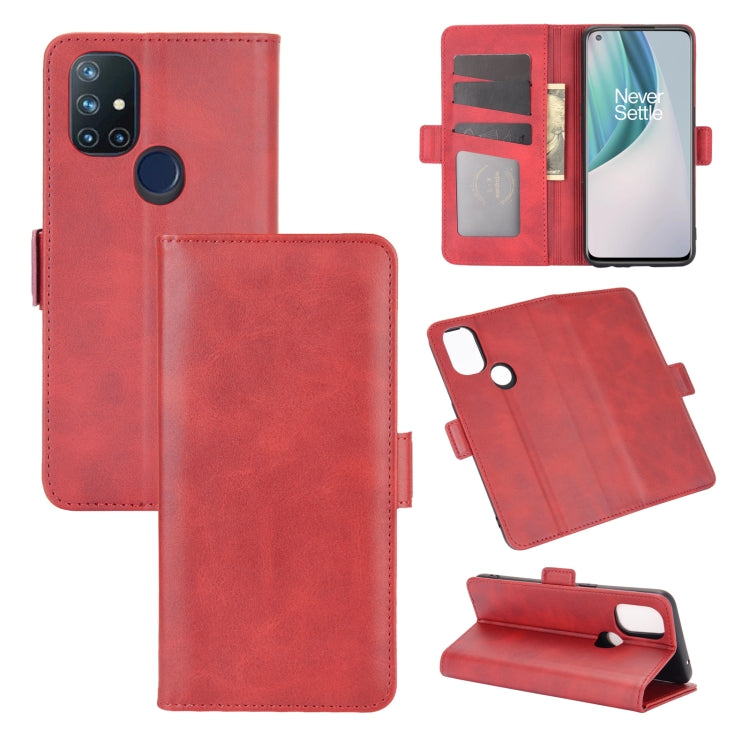 For OnePlus Nord N10 5G Dual-side Magnetic Buckle Horizontal Flip Leather Case with Holder & Card Slots & Wallet