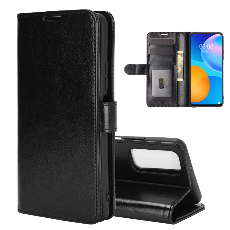 For Huawei P smart 2021 R64 Texture Single Horizontal Flip Protective Case with Holder & Card Slots & Wallet& Photo Frame