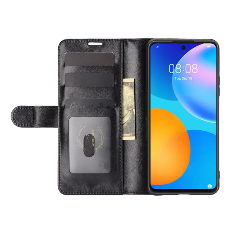 For Huawei P smart 2021 R64 Texture Single Horizontal Flip Protective Case with Holder & Card Slots & Wallet& Photo Frame
