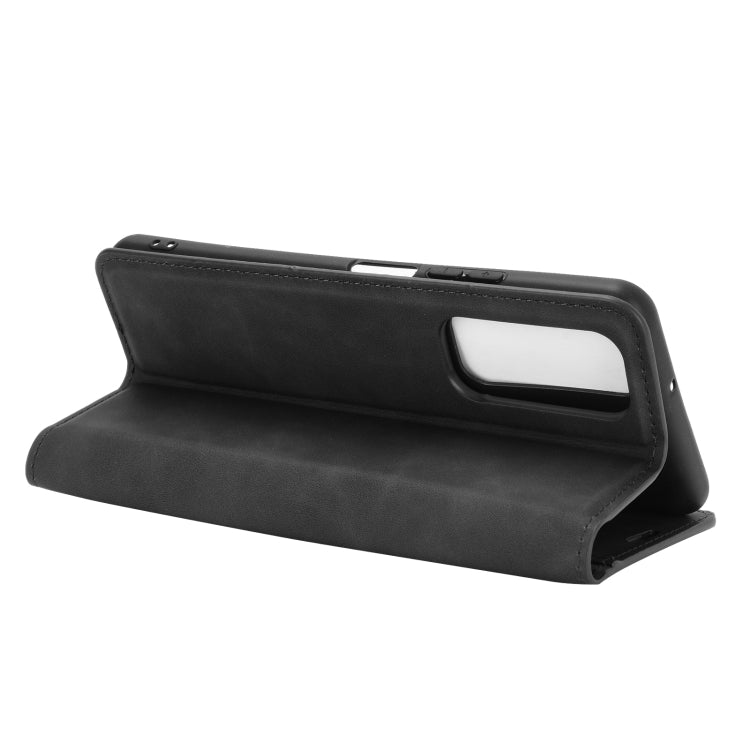 For Huawei P smart 2021 Retro-skin Business Magnetic Suction Leather Case with Holder & Card Slots & Wallet