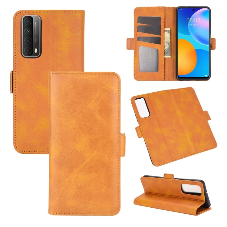 For Huawei P smart 2021  Dual-side Magnetic Buckle Horizontal Flip Leather Case with Holder & Card Slots & Wallet