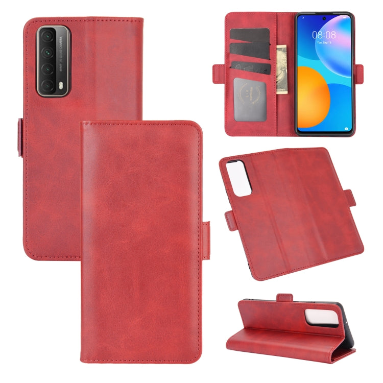For Huawei P smart 2021  Dual-side Magnetic Buckle Horizontal Flip Leather Case with Holder & Card Slots & Wallet