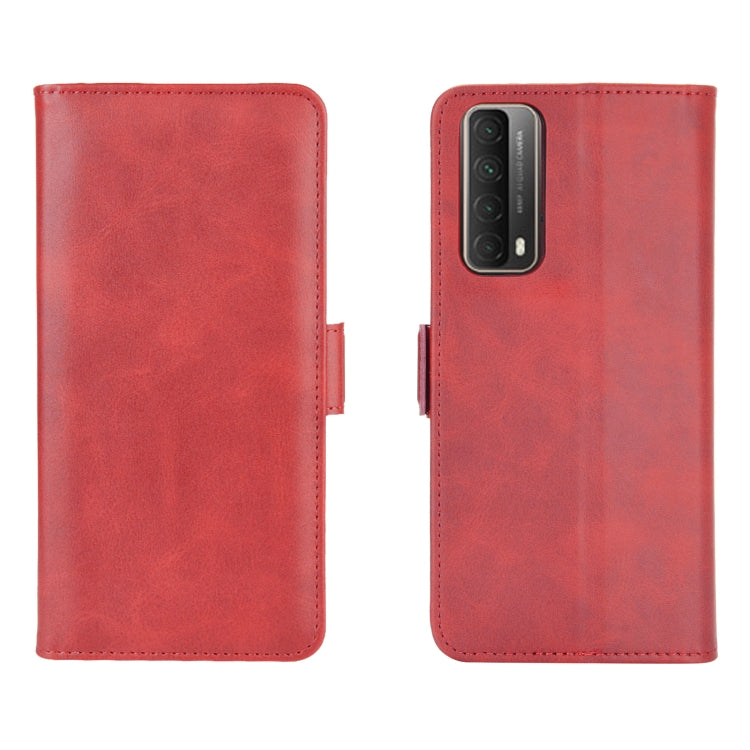For Huawei P smart 2021  Dual-side Magnetic Buckle Horizontal Flip Leather Case with Holder & Card Slots & Wallet