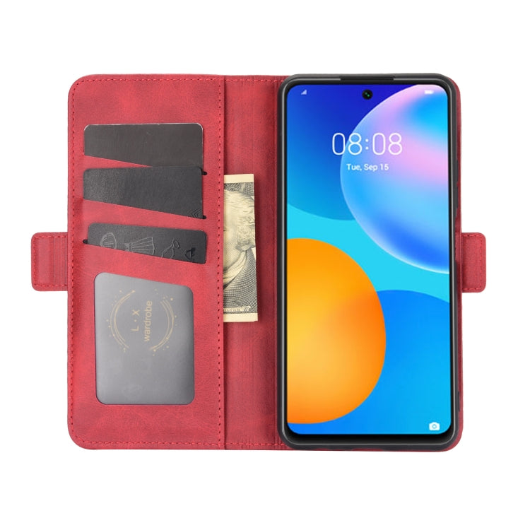 For Huawei P smart 2021  Dual-side Magnetic Buckle Horizontal Flip Leather Case with Holder & Card Slots & Wallet