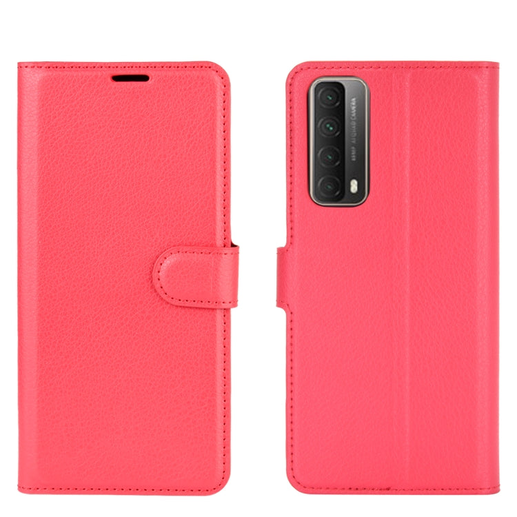 For Huawei P smart 2021 Litchi Texture Horizontal Flip Protective Case with Holder & Card Slots & Wallet