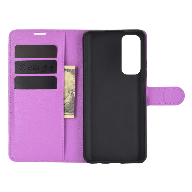 For Huawei P smart 2021 Litchi Texture Horizontal Flip Protective Case with Holder & Card Slots & Wallet