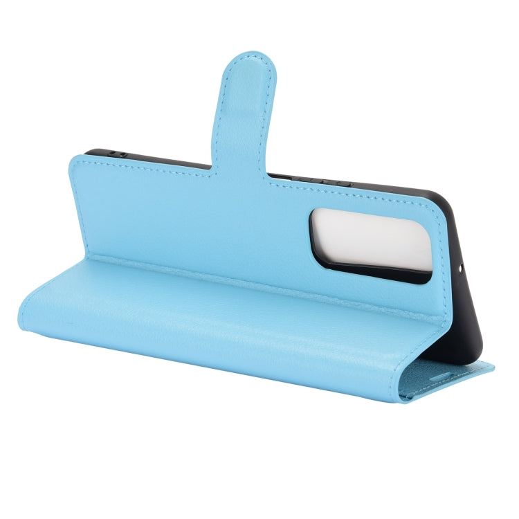 For Huawei P smart 2021 Litchi Texture Horizontal Flip Protective Case with Holder & Card Slots & Wallet