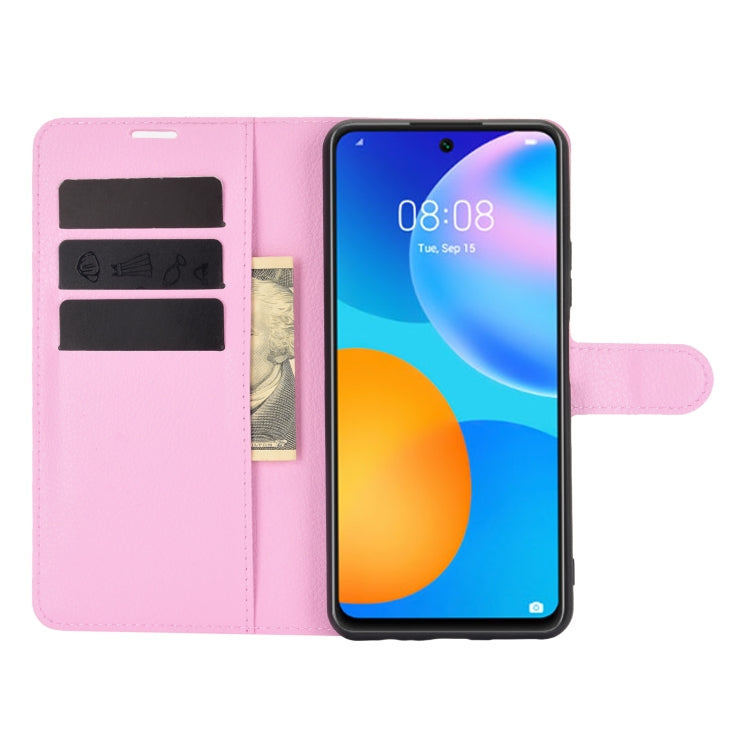 For Huawei P smart 2021 Litchi Texture Horizontal Flip Protective Case with Holder & Card Slots & Wallet
