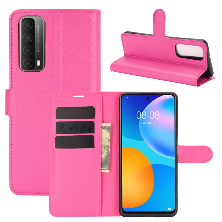 For Huawei P smart 2021 Litchi Texture Horizontal Flip Protective Case with Holder & Card Slots & Wallet