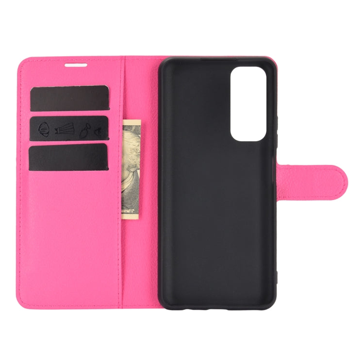 For Huawei P smart 2021 Litchi Texture Horizontal Flip Protective Case with Holder & Card Slots & Wallet