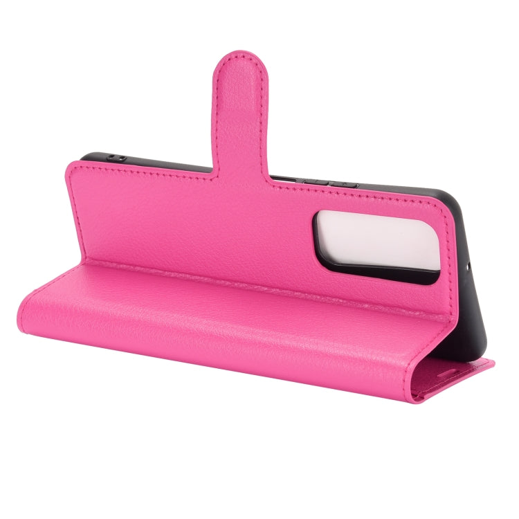 For Huawei P smart 2021 Litchi Texture Horizontal Flip Protective Case with Holder & Card Slots & Wallet