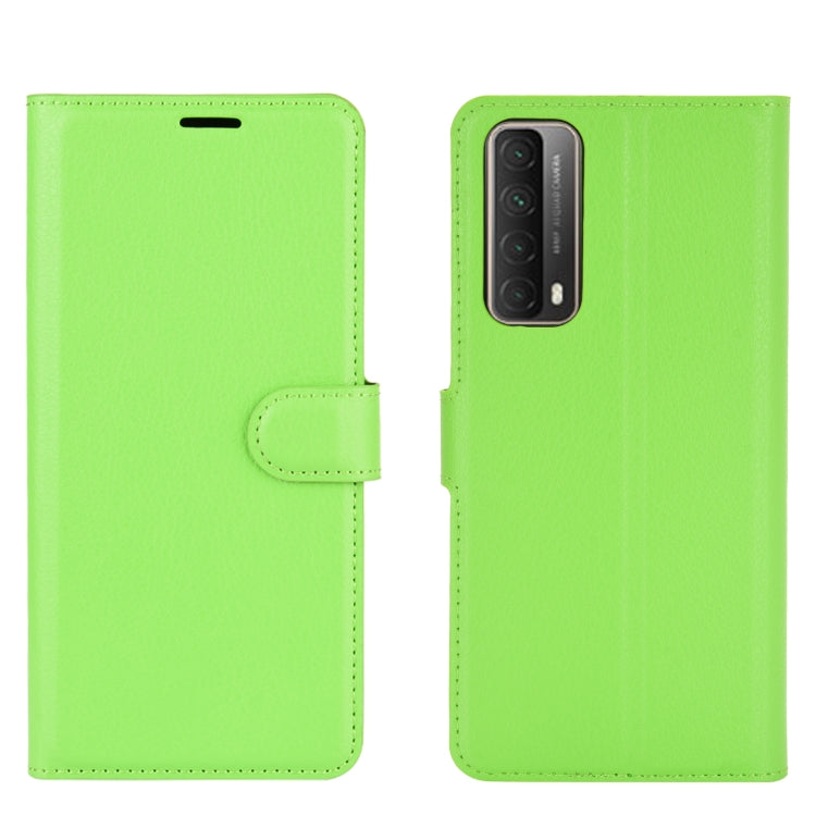 For Huawei P smart 2021 Litchi Texture Horizontal Flip Protective Case with Holder & Card Slots & Wallet