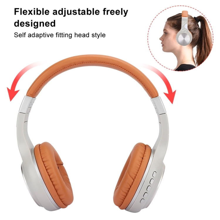 BT1607 ABS Portable Bluetooth Headset Foldable Earphone Support Wireless Card Music Function