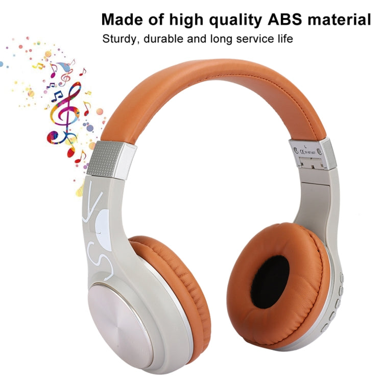 BT1607 ABS Portable Bluetooth Headset Foldable Earphone Support Wireless Card Music Function
