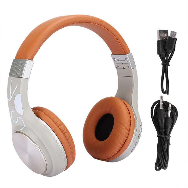 BT1607 ABS Portable Bluetooth Headset Foldable Earphone Support Wireless Card Music Function