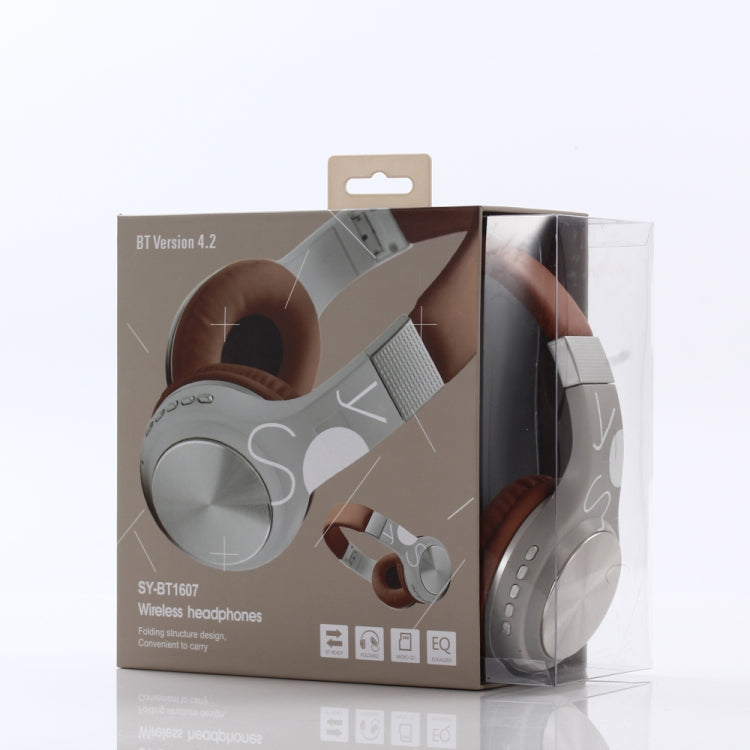 BT1607 ABS Portable Bluetooth Headset Foldable Earphone Support Wireless Card Music Function
