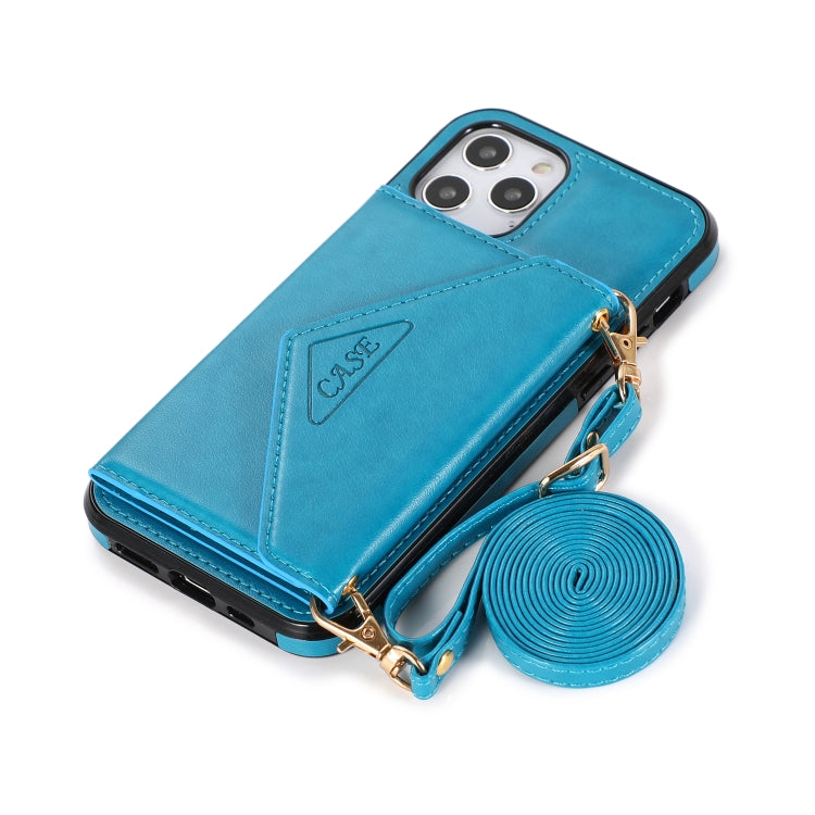 For iPhone 12 Pro Max Multi-functional Cross-body Card Bag TPU+PU Back Cover Case with Holder & Card Slot & Wallet