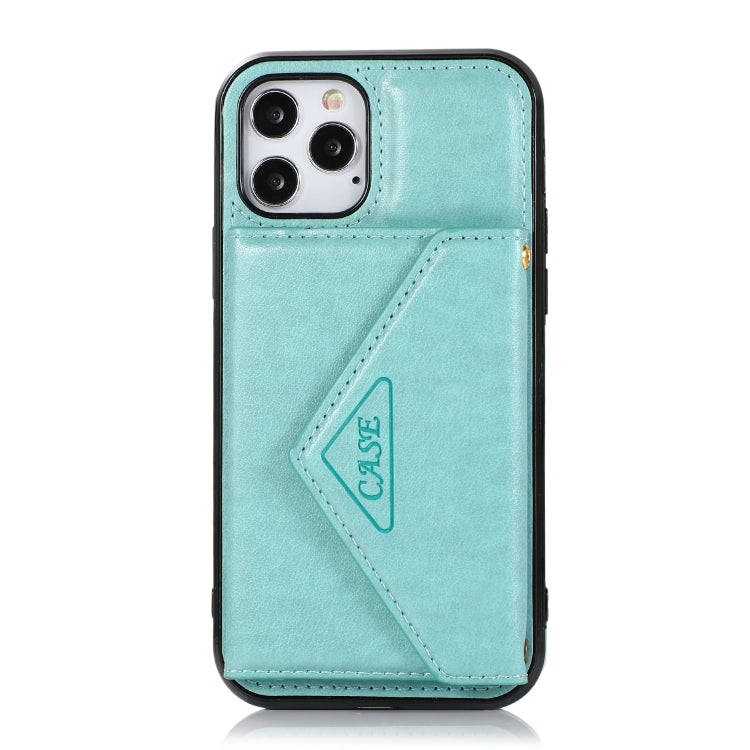 For iPhone 12 Pro Max Multi-functional Cross-body Card Bag TPU+PU Back Cover Case with Holder & Card Slot & Wallet
