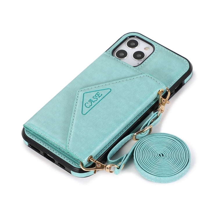 For iPhone 12 Pro Max Multi-functional Cross-body Card Bag TPU+PU Back Cover Case with Holder & Card Slot & Wallet
