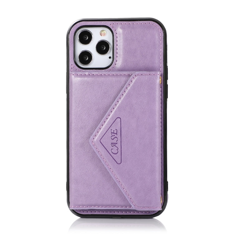 For iPhone 12 Pro Max Multi-functional Cross-body Card Bag TPU+PU Back Cover Case with Holder & Card Slot & Wallet