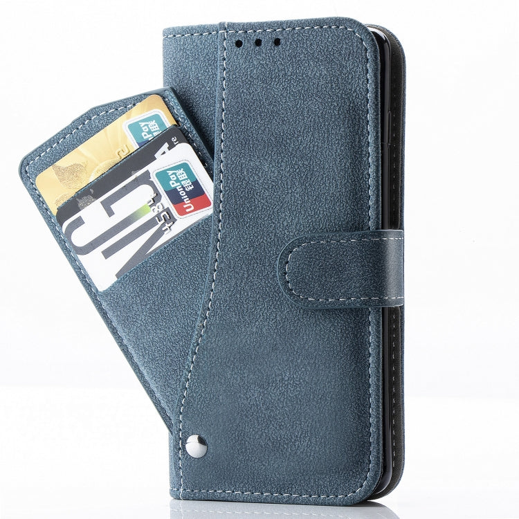 For iPhone 12 Pro Max Rotary Card Matte PU Leather Case with Card Slots & Photo Frame & Holder