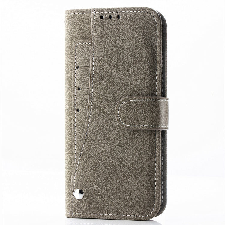 For iPhone 12 Pro Max Rotary Card Matte PU Leather Case with Card Slots & Photo Frame & Holder