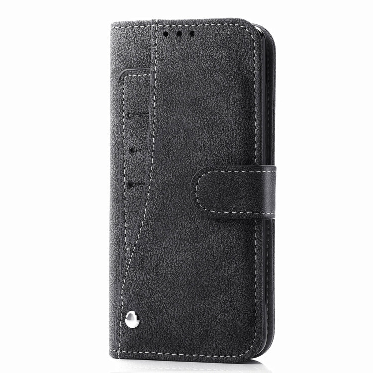 For iPhone 12 / 12 Pro Rotary Card Matte PU Leather Case with Card Slots & Photo Frame & Holder