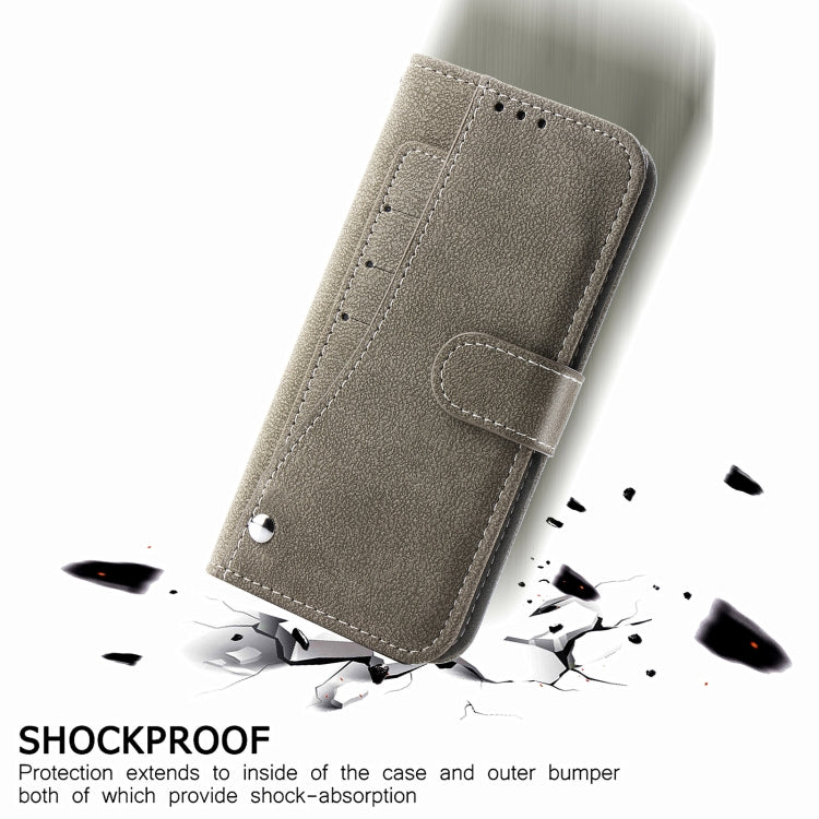 For iPhone 12 / 12 Pro Rotary Card Matte PU Leather Case with Card Slots & Photo Frame & Holder