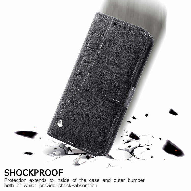 For iPhone 12 mini Rotary Card Matte PU Leather Case with Card Slots & Photo Frame & Holder