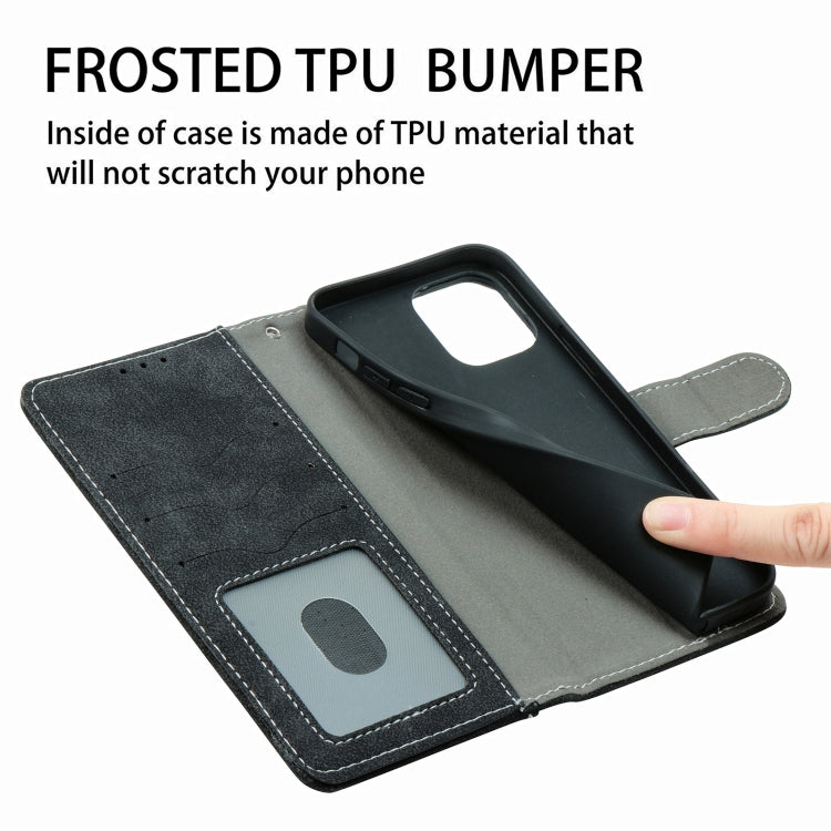 For iPhone 12 mini Rotary Card Matte PU Leather Case with Card Slots & Photo Frame & Holder