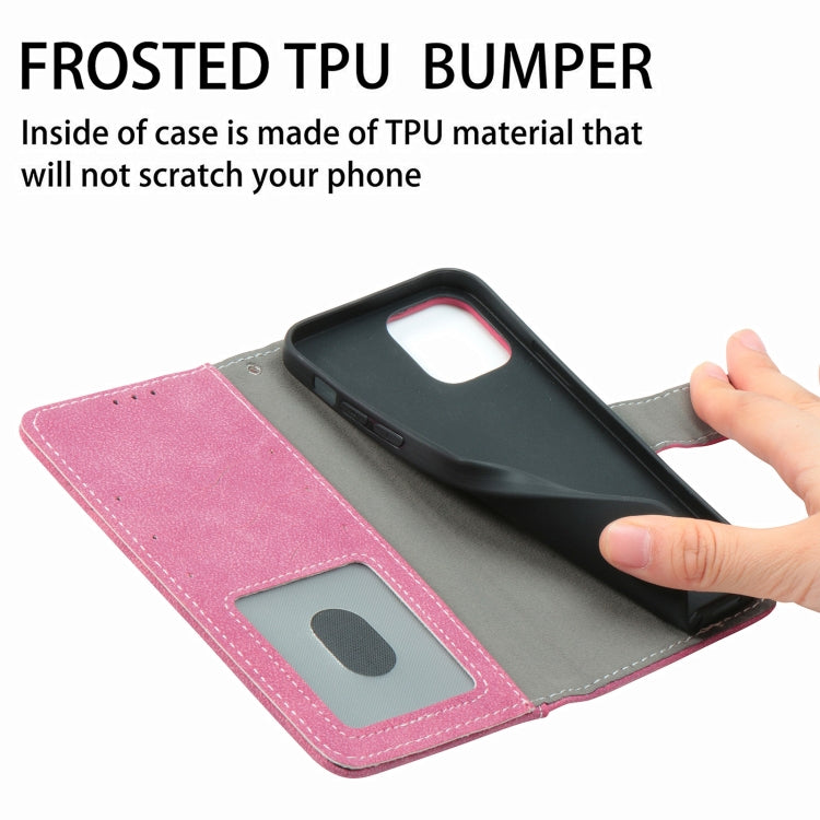 For iPhone 12 mini Rotary Card Matte PU Leather Case with Card Slots & Photo Frame & Holder