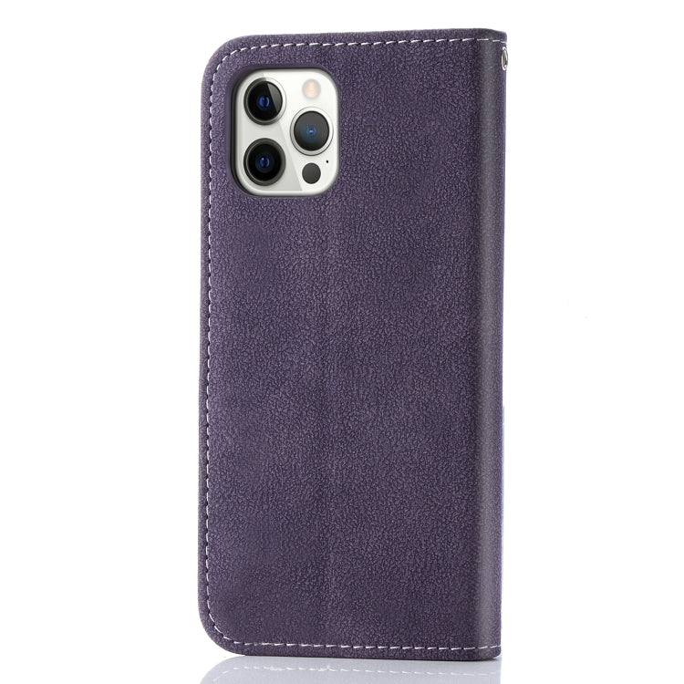 For iPhone 12 mini Rotary Card Matte PU Leather Case with Card Slots & Photo Frame & Holder
