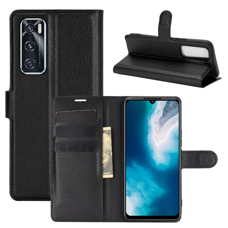 For vivo V20 SE Litchi Texture Horizontal Flip Protective Case with Holder & Card Slots & Wallet