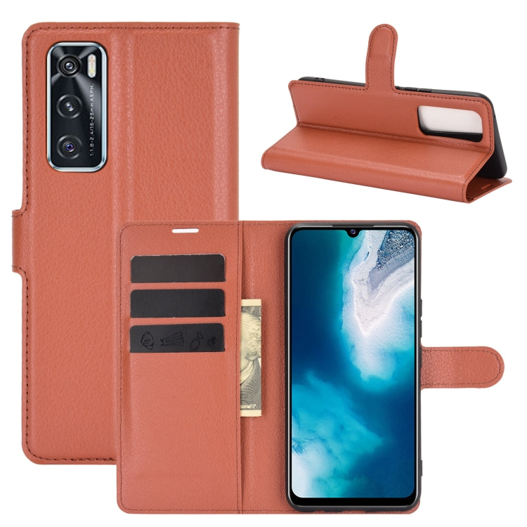 For vivo V20 SE Litchi Texture Horizontal Flip Protective Case with Holder & Card Slots & Wallet
