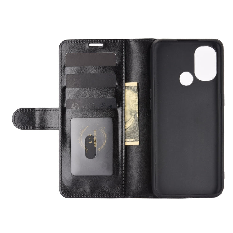 For OnePlus Nord N100 R64 Texture Single Horizontal Flip Protective Case with Holder & Card Slots & Wallet& Photo Frame
